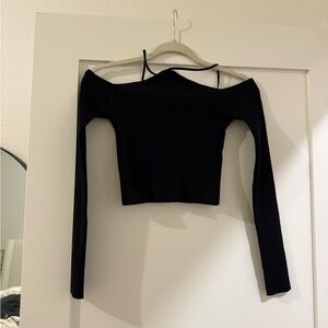 ZARA Black Off-Shoulder Women's Top